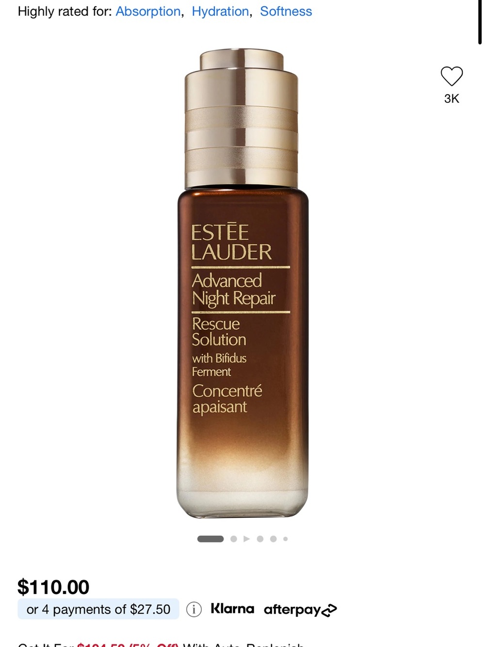 Estee Lauder Advanced Night Repair Rescue Solution